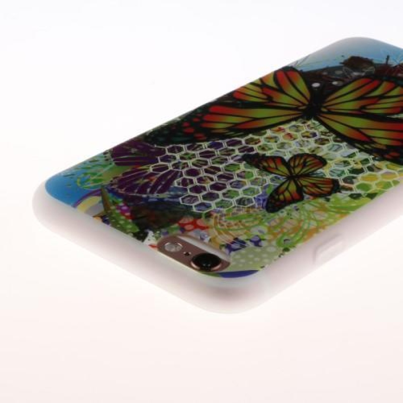 Dombornyomott zselés tok iPhone 6 Plus és 6s Plus készülékhez - pillangó