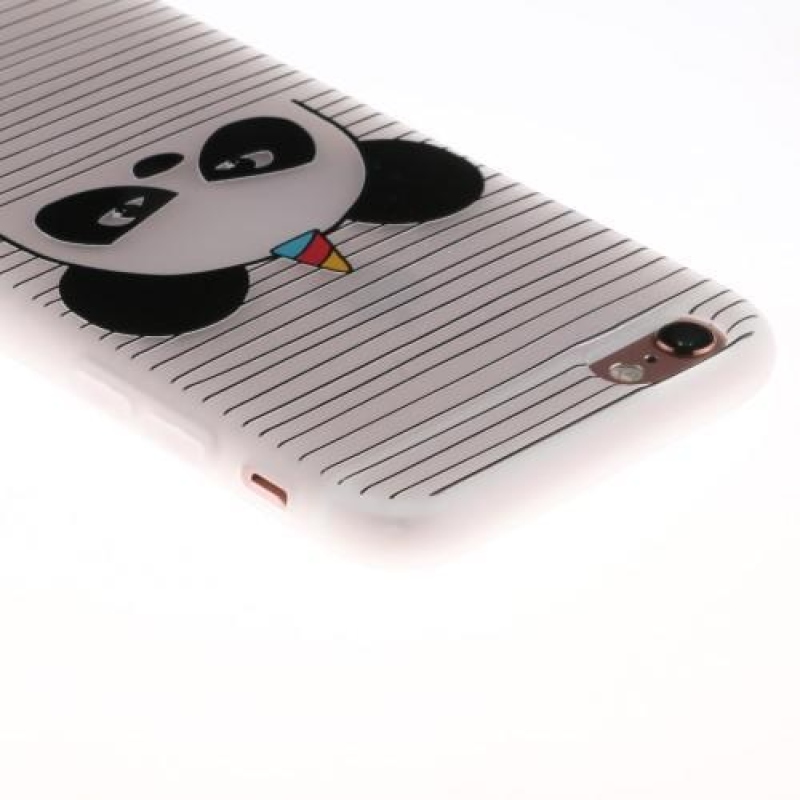Dombornyomott zselés tok iPhone 6 Plus és 6s Plus készülékhez - panda