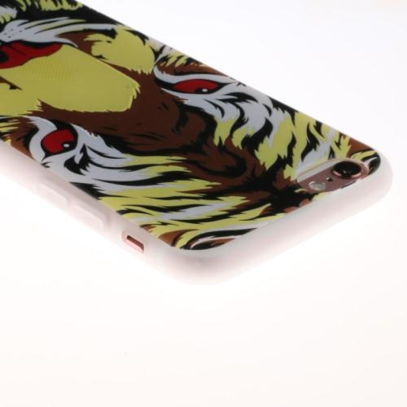 Dombornyomott zselés tok iPhone 6 Plus és 6s Plus készülékhez - tigris