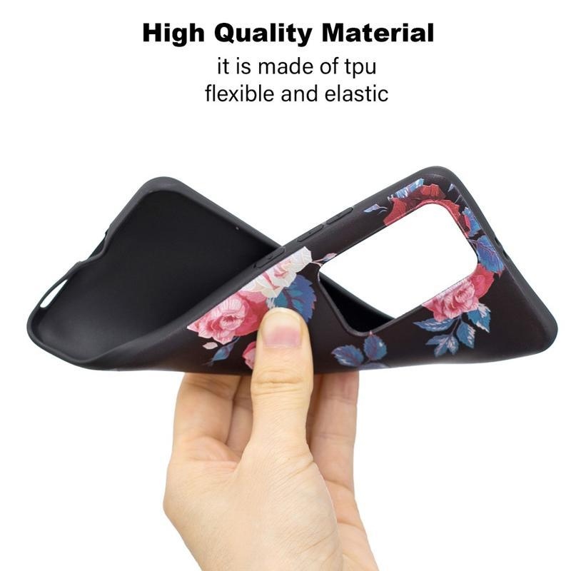 Dombornyomott zselés tok mobil Huawei P40 Pro - rózsaszínű
