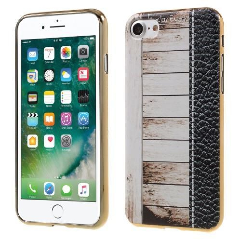 Emotive zselés tok iPhone 8 és iPhone 7 készülékhez - fehér fa
