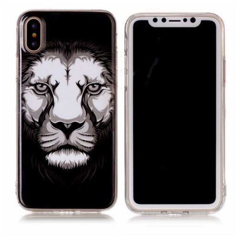Emotive zselés tok iPhone X készülékhez - oroszlán