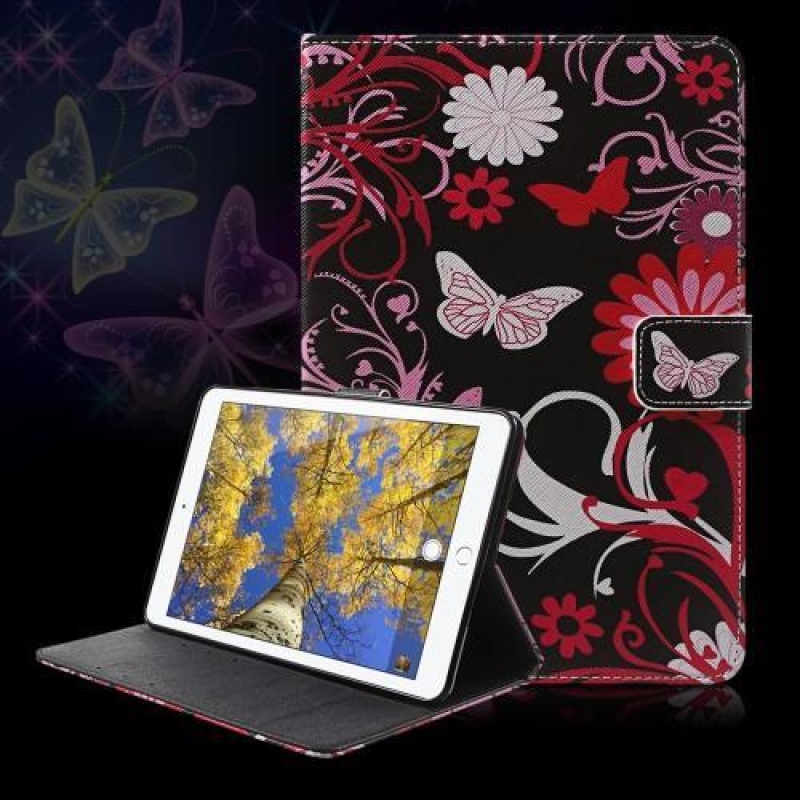 Emotive pattintható könyvtáska iPad mini 4 készülékhez - pillangó