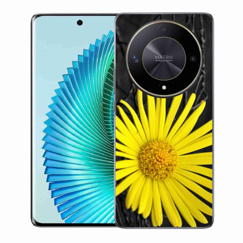 Zselés borítás mmCase a Honor Magic 6 Lite 5G készülékhez - sárga virág