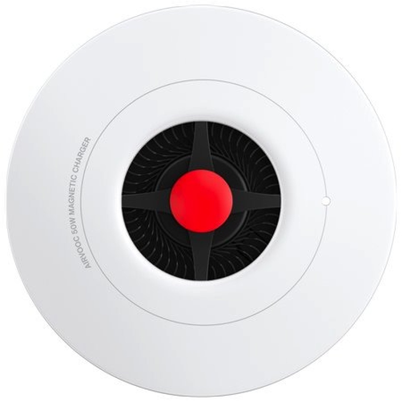 OnePlus AIRVOOC 50W-os mágneses töltő fehér színben