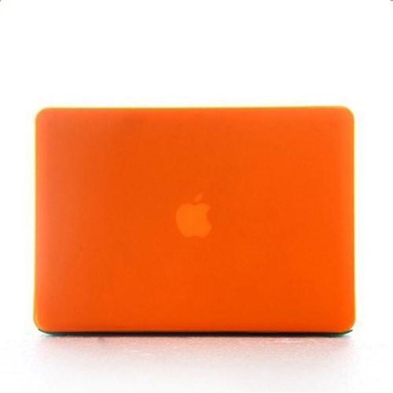 Enky készlet matt műanyag tok, billentyűzetvédő és porvédő MacBook Air 13.3 - narancssárga színűhez