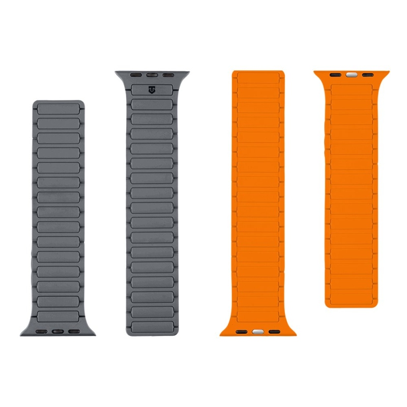 Tactical MagBand az Apple Watch 42/44/45/45/49 szürke/narancs színű órához
