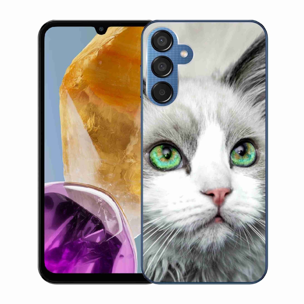Zselés borítás mmCase Samsung Galaxy M15 5G - macskaszem
