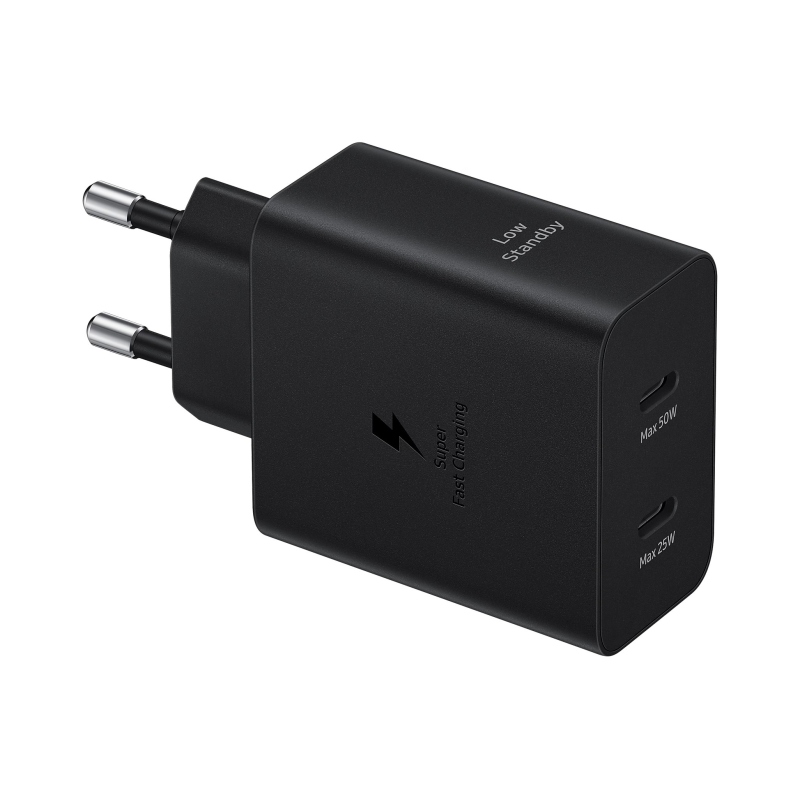 EP-T5020XBE Samsung USB-C 50W-os utazási töltő fekete színben