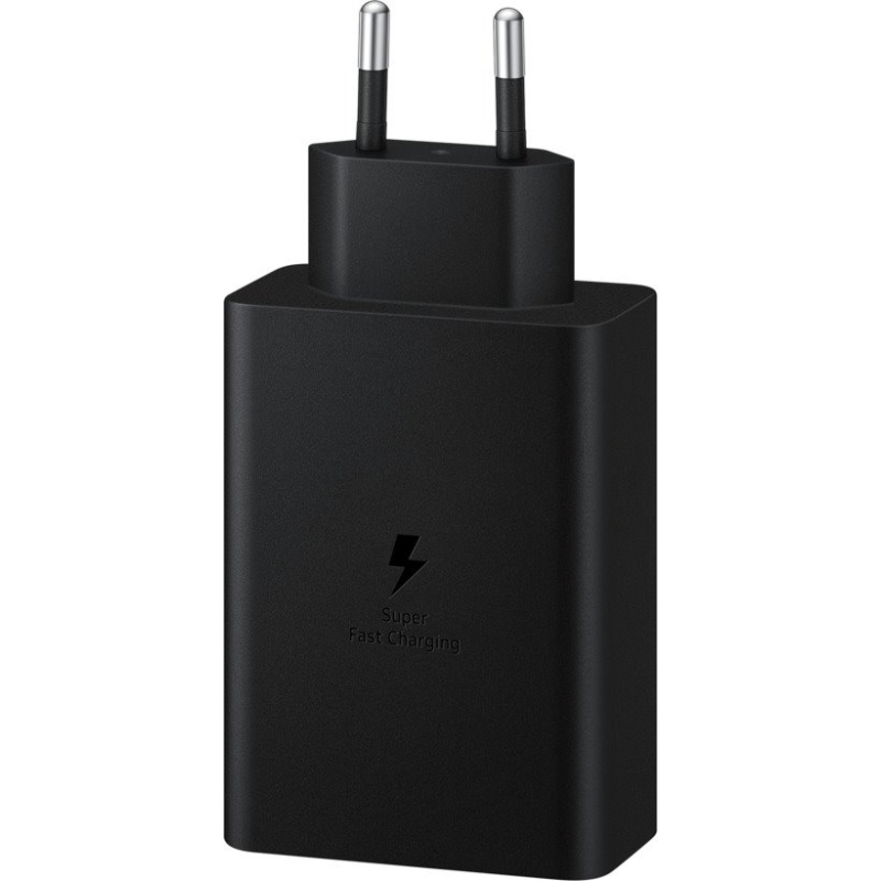 EP-T6530NBE Samsung Trio (2xUSB-C,1xUSB-A) 65W-os utazási töltő fekete színben