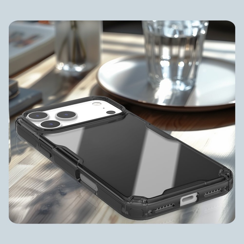 Nillkin Nature TPU PRO Cover for Apple iPhone 17 Pro Max átlátszó fekete