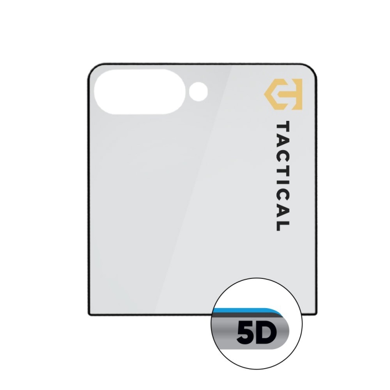 Taktikai üvegpajzs 5D üveg (külső) Samsung Galaxy Z Flip 7 fekete