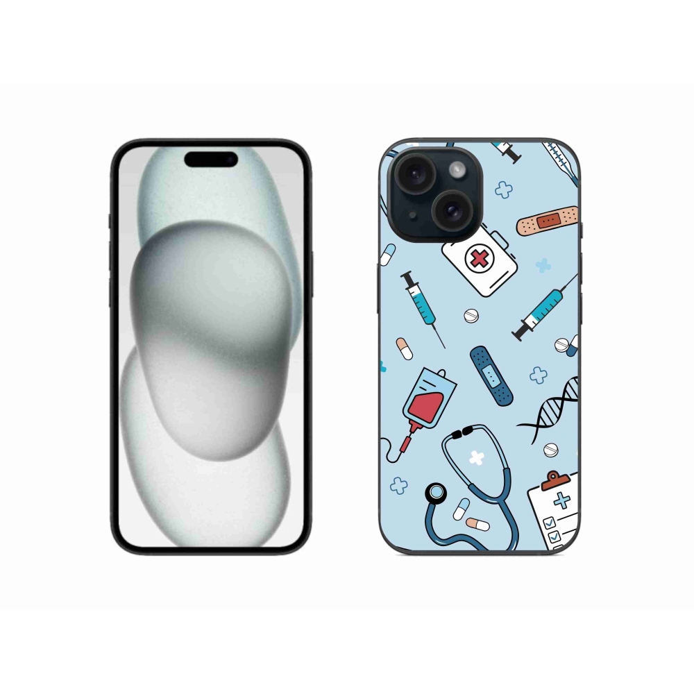 Zselés borítás mmCase iPhone 15 készülékhez - egészség 1