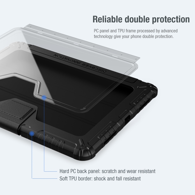 Nillkin Bumper PRO védőállvány tok iPad 10.9 2020/Air 4/Air 5/Pro 11 2020/2021/2022 Fekete
