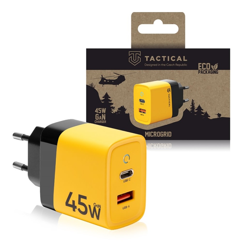 Taktikai mikrohálózat GaN 45W Sárga