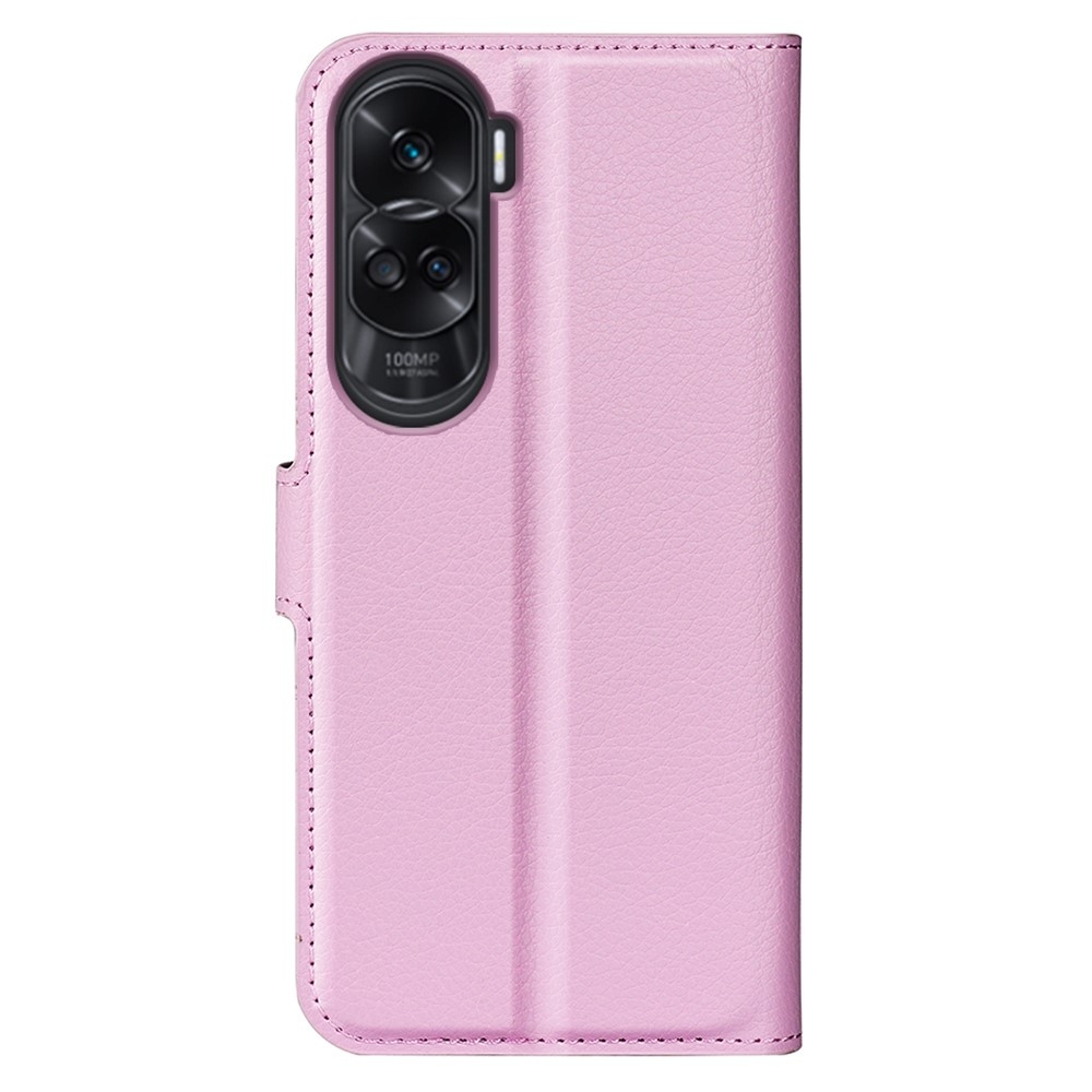 Litchi könyvtáska Honor 90 Lite-hoz - rózsaszín