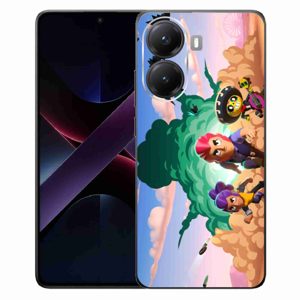 Gél borítás mmCase a Xiaomi Poco X7 Pro 5G-hez - verekedős csillagok