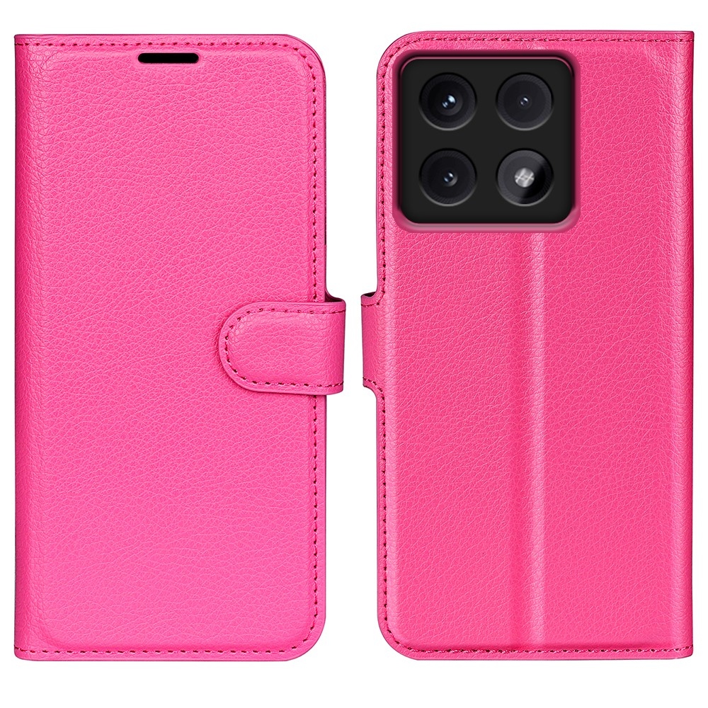 Litchi könyv tok a Xiaomi 14T Pro-hoz - rózsaszínű