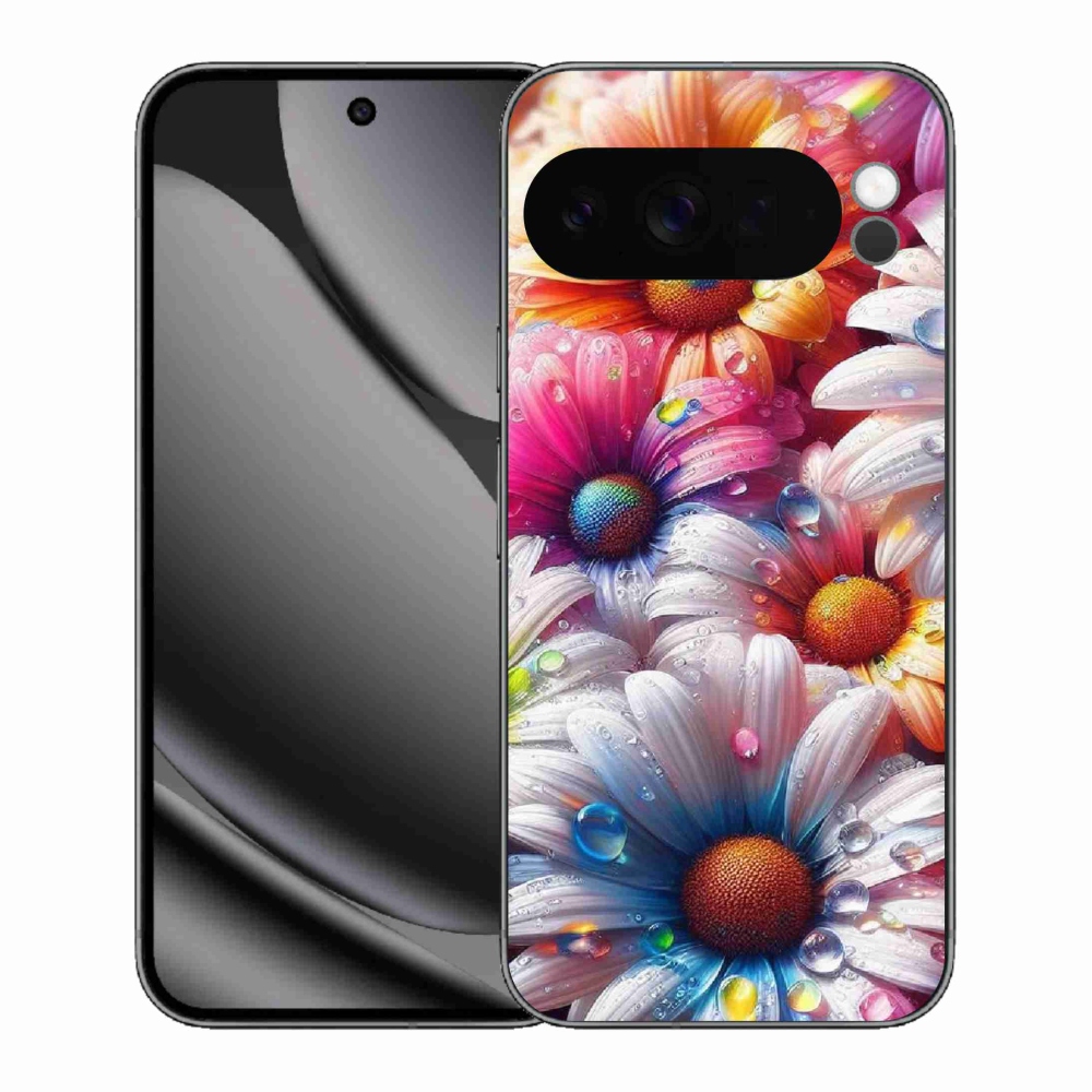 Zselés borítás mmCase a Google Pixel 10 Pro XL számára - színes százszorszépek