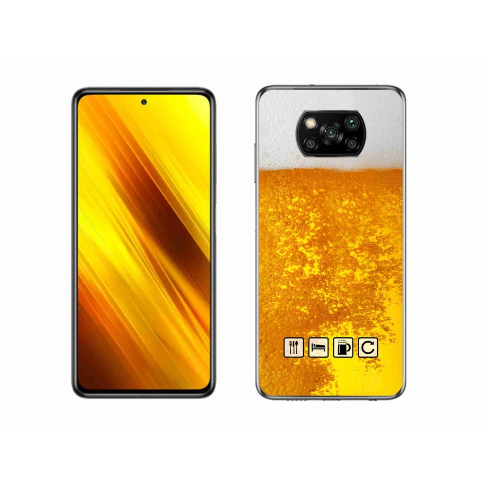 Gél borítás mmCase a Xiaomi Poco X3-hoz - sör motívum 3
