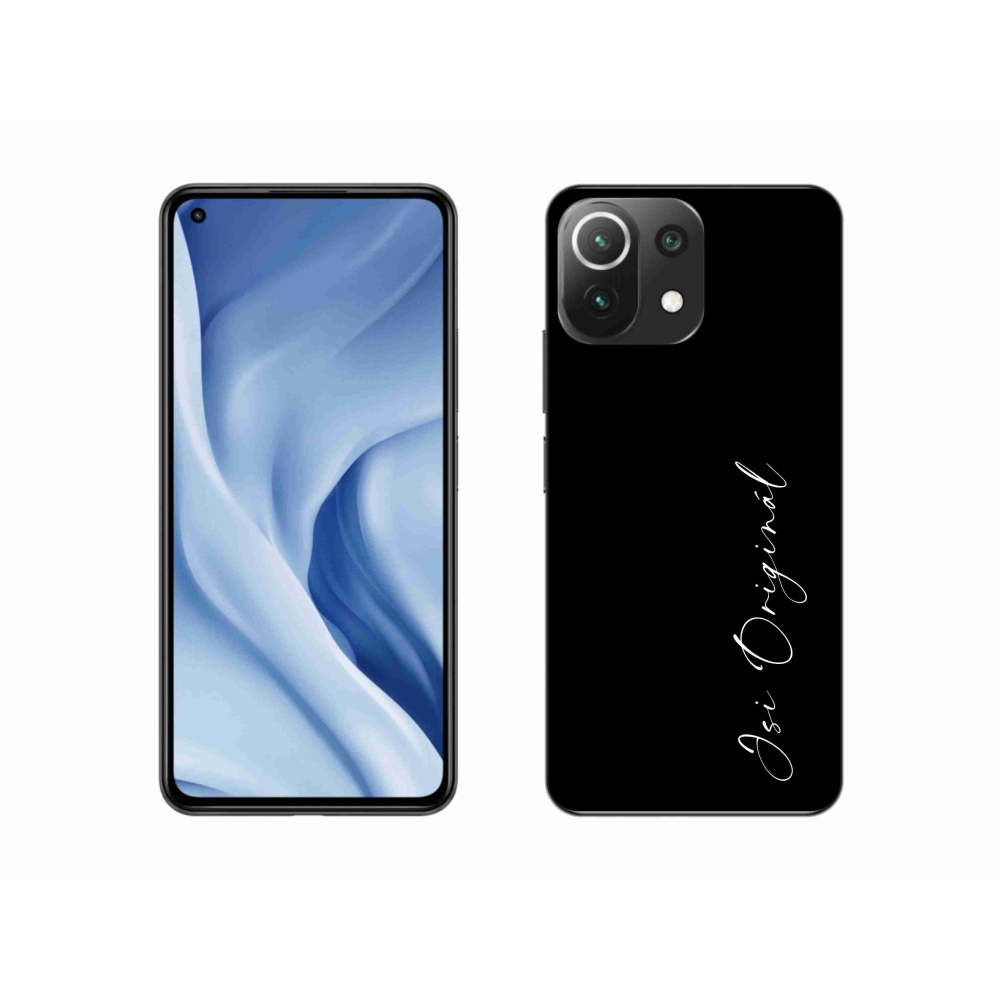 Gél borító mmCase a Xiaomi 11 Lite 5G NE - te vagy az eredeti fekete háttérrel