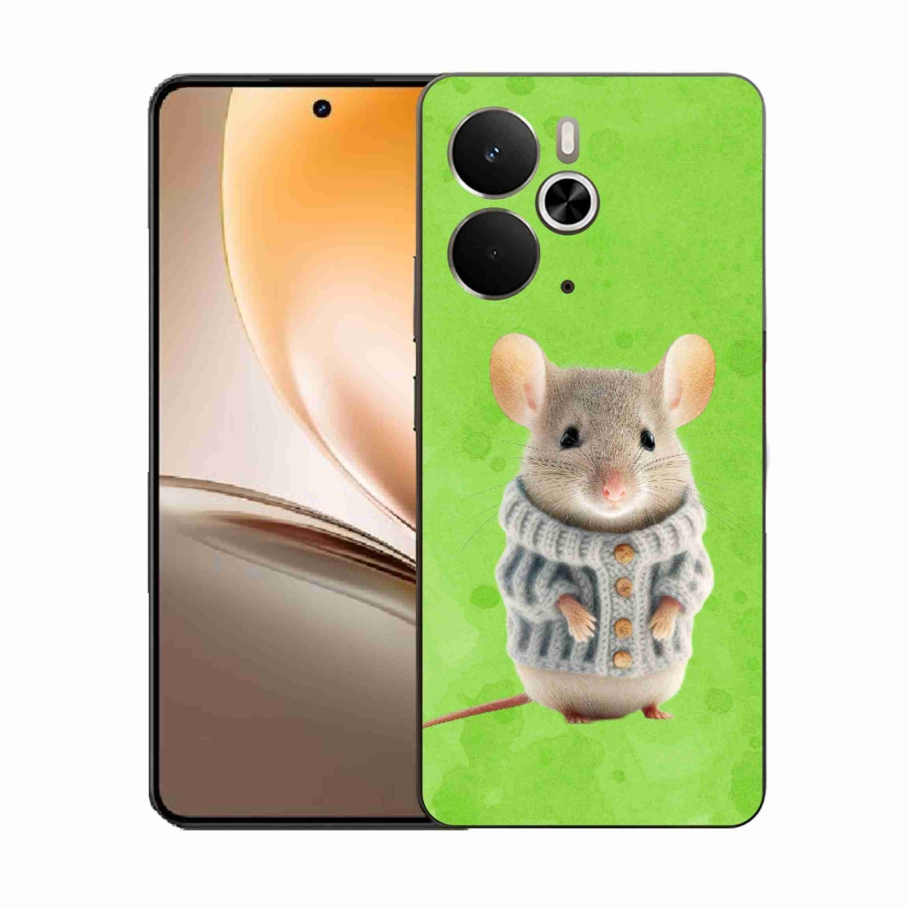 Gél borítás mmCase a Realme 14 5G készülékhez - egér pulóverben