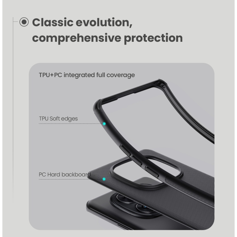 Nillkin Super Frosted PRO hátlap a Xiaomi Redmi Note 14 Pro+ 5G számára Sötétzöld