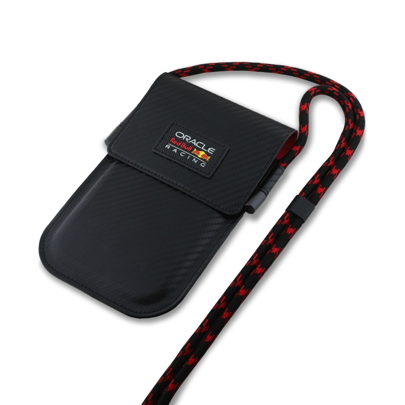 Red Bull PU Carbon telefon táska fekete