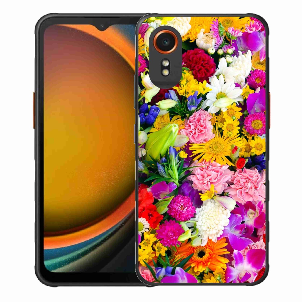 Gél borítás mmCase Samsung Galaxy Xcover 7 - virágok 12