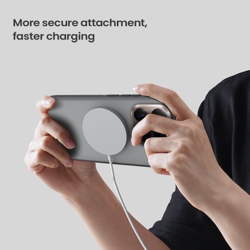 Nillkin Super Frosted PRO mágneses hátsó borítás Xiaomi 15T Pro átlátszó fekete