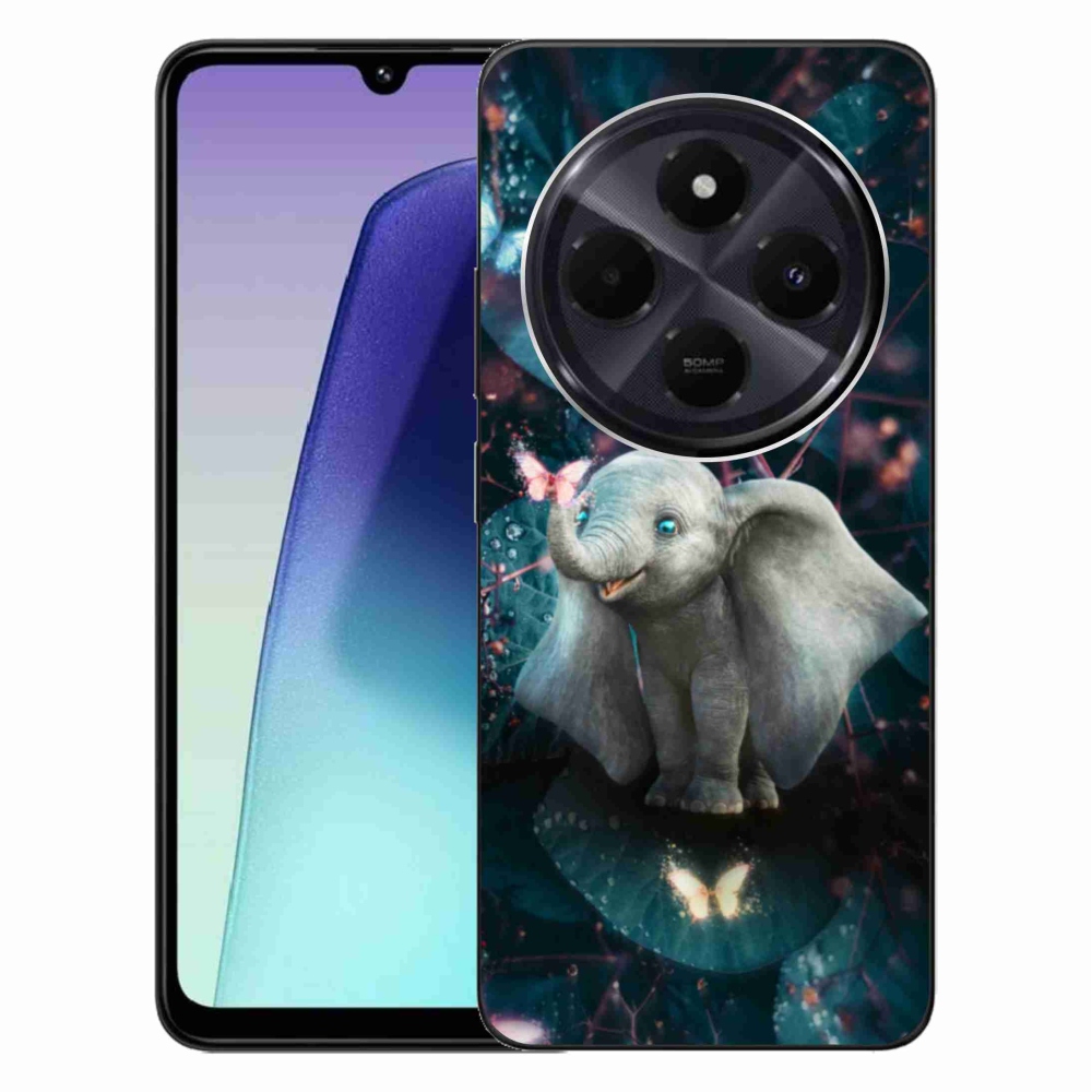 Gél borítás mmCase a Xiaomi Redmi 14C/Poco C75 számára - aranyos elefánt