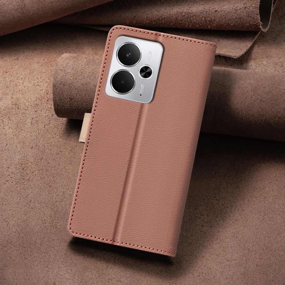 BNF DUO könyvtáska a Realme 14 5G készülékhez - barna