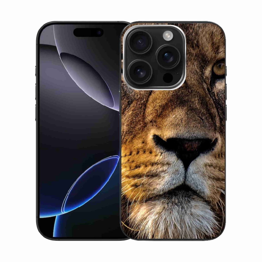 Gél tok mmCase iPhone 16 Pro készülékhez - oroszlán