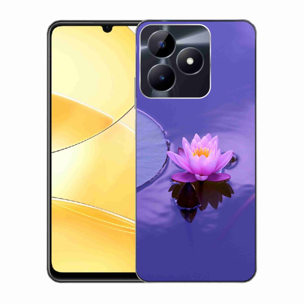 Gél tok mmCase a Realme C51/C53 készülékhez - virág a felületen