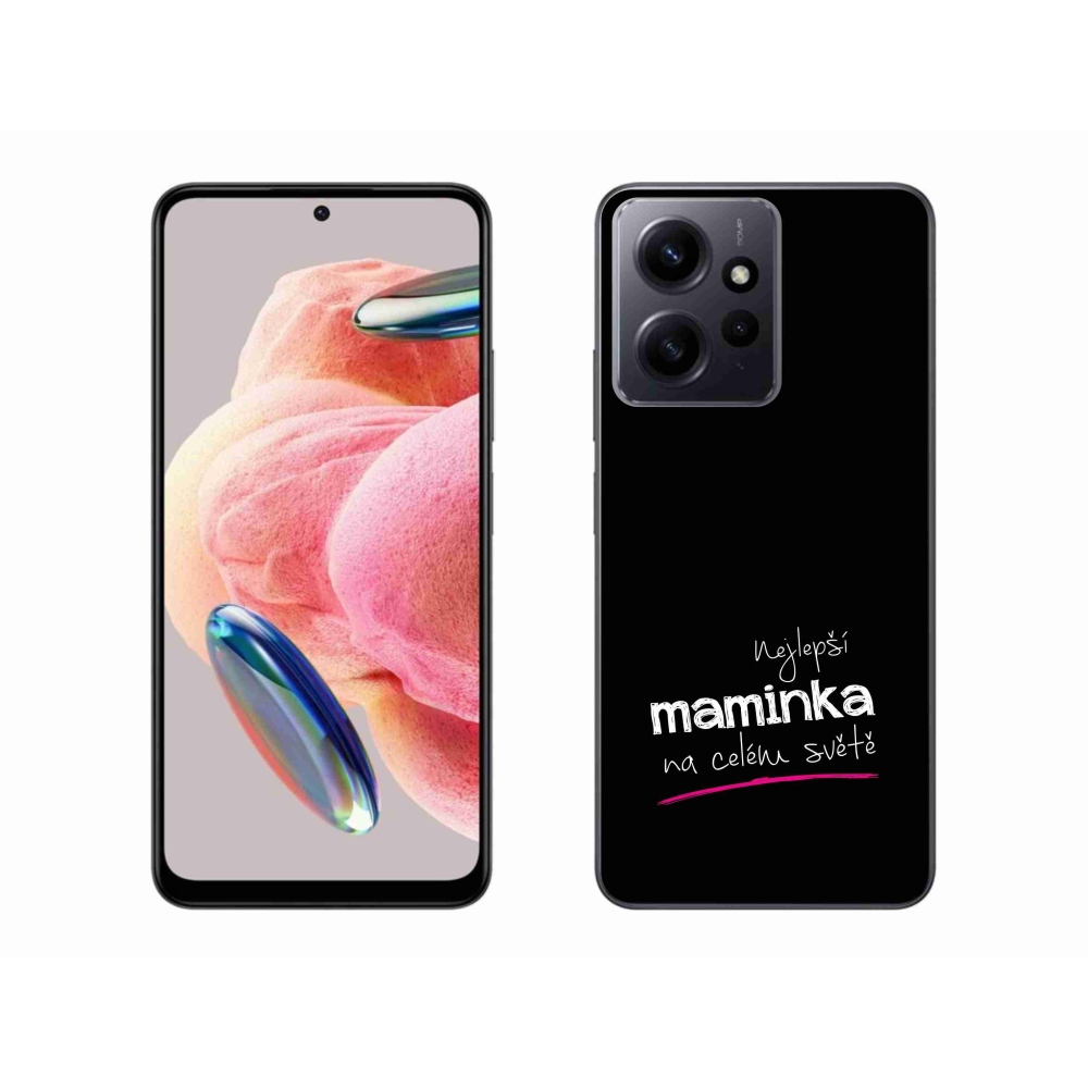 Gél borító mmCase a Xiaomi Redmi Note 12 4G - legjobb anya 4 fekete háttérrel