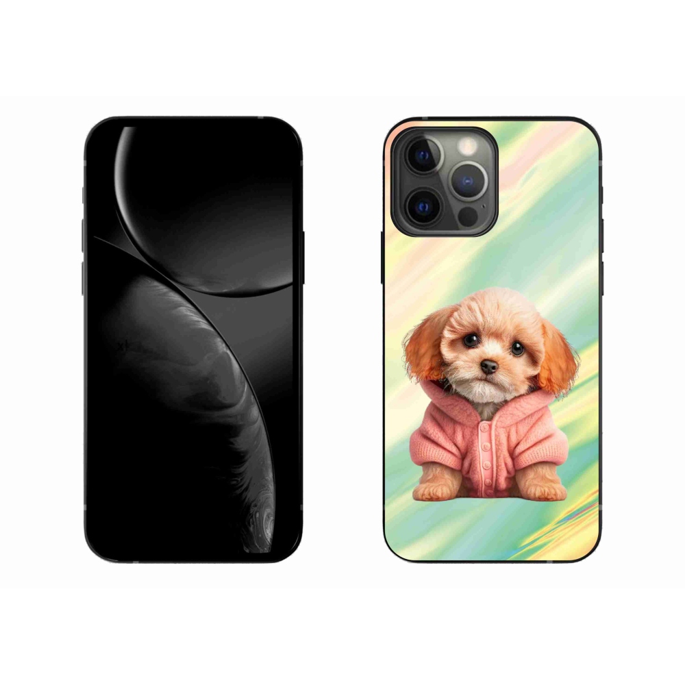 Zselés borítás mmCase iPhone 13 Pro Max készülékhez - pulóveres kiskutya
