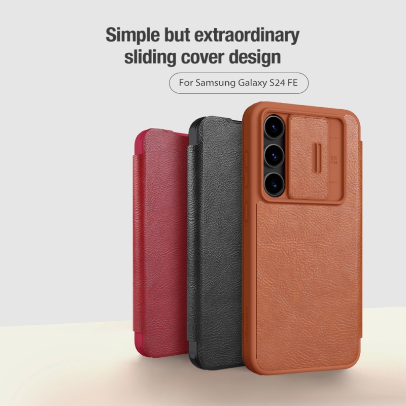 Nillkin Qin Book PRO tok Samsung Galaxy S24 FE fekete