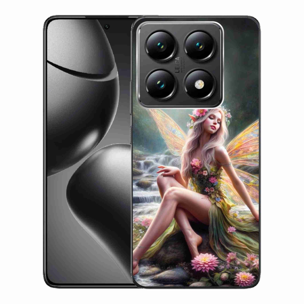 Gél borítás mmCase a Xiaomi 14T Pro - pillangó nőhöz 1