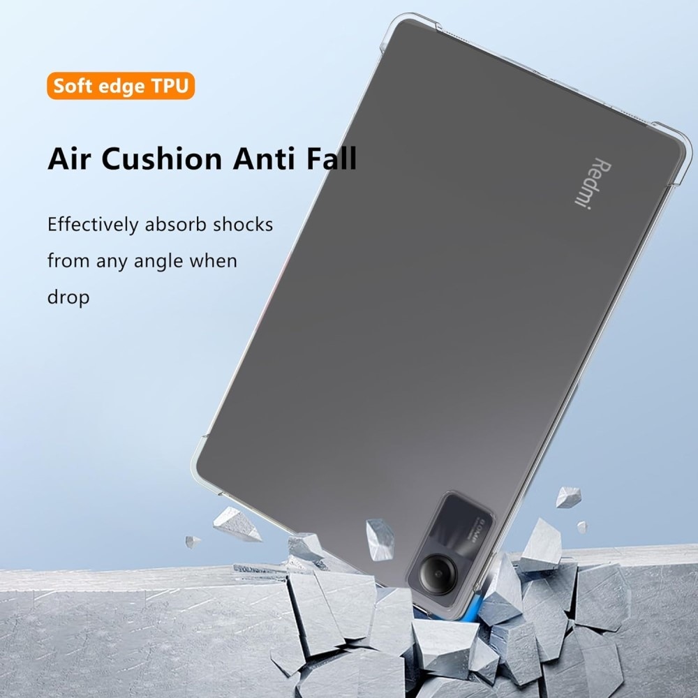Átlátszó zselés tok megerősített sarkokkal Xiaomi Redmi Pad SE-hez - átlátszó