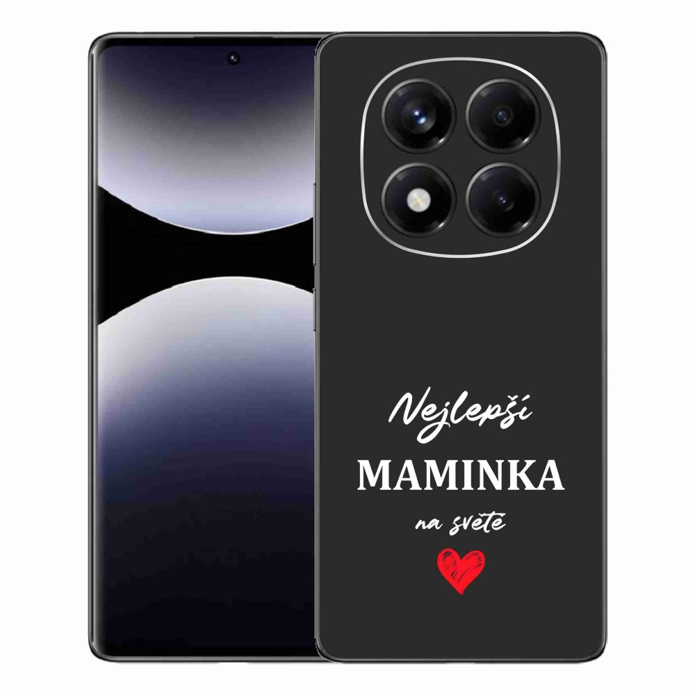 Gél borító mmCase a Xiaomi Redmi Note 14 Pro számára - legjobb anya 1 fekete háttér