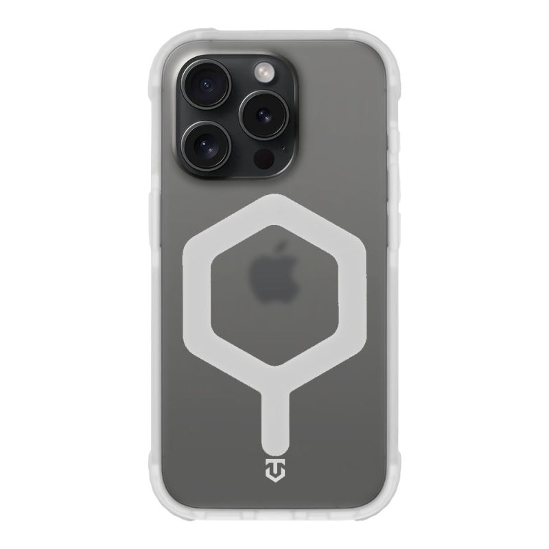 Tactical MagForce hatszögletű borító Apple iPhone 15 Pro T-fehérhez