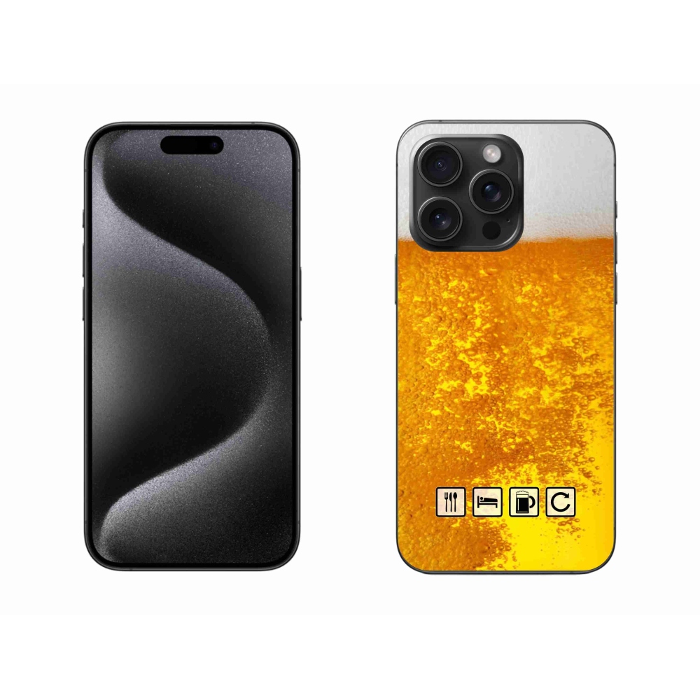 Gél borítás mmCase iPhone 15 Pro Max készülékhez - sör motívum 3