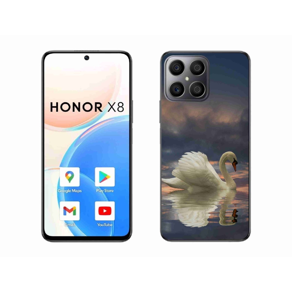 Zselés borítás mmCase a Honor X8-hoz - hattyú