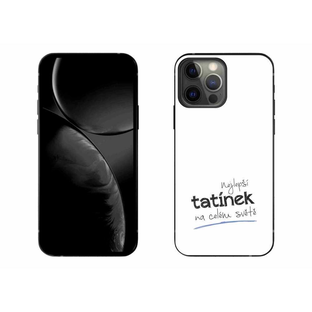 Gélburkolat mmCase iPhone 13 Pro Max 6.7 készülékhez - Best Daddy 4 Fehér háttér