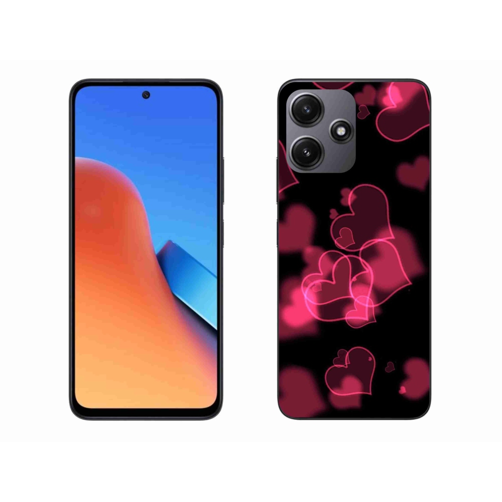 Gél borítás mmCase a Xiaomi Redmi 12 5G-hez - piros szívek
