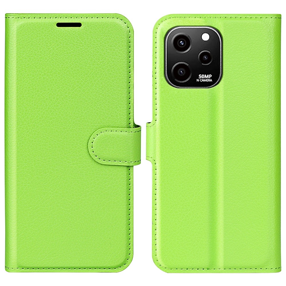 Litchi könyv tok Huawei Nova Y61-hez - zöld