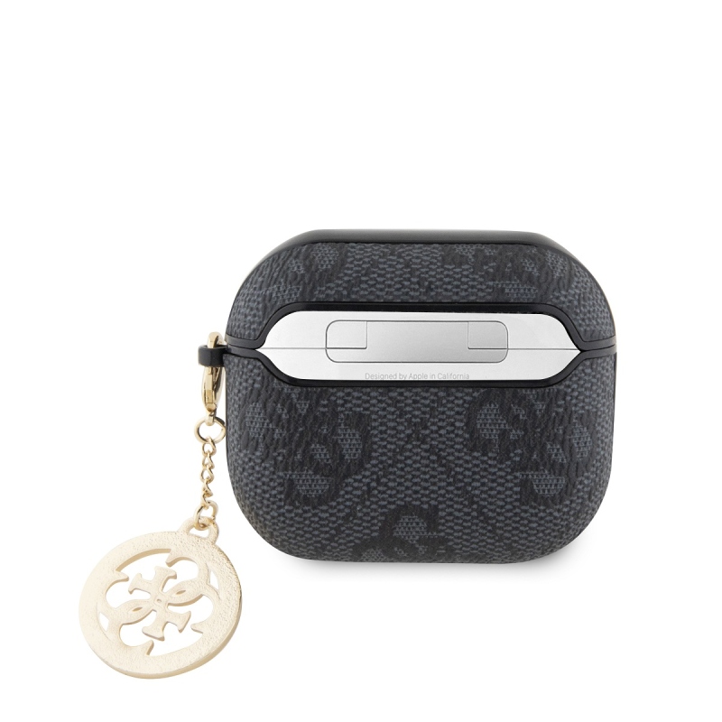 Guess 4G Script PC/PU Charm tok az AirPods 3-hoz Fekete