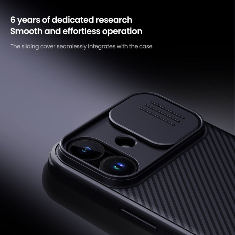 Nillkin CamShield PRO hátlap az Apple iPhone 17 készülékhez Fekete