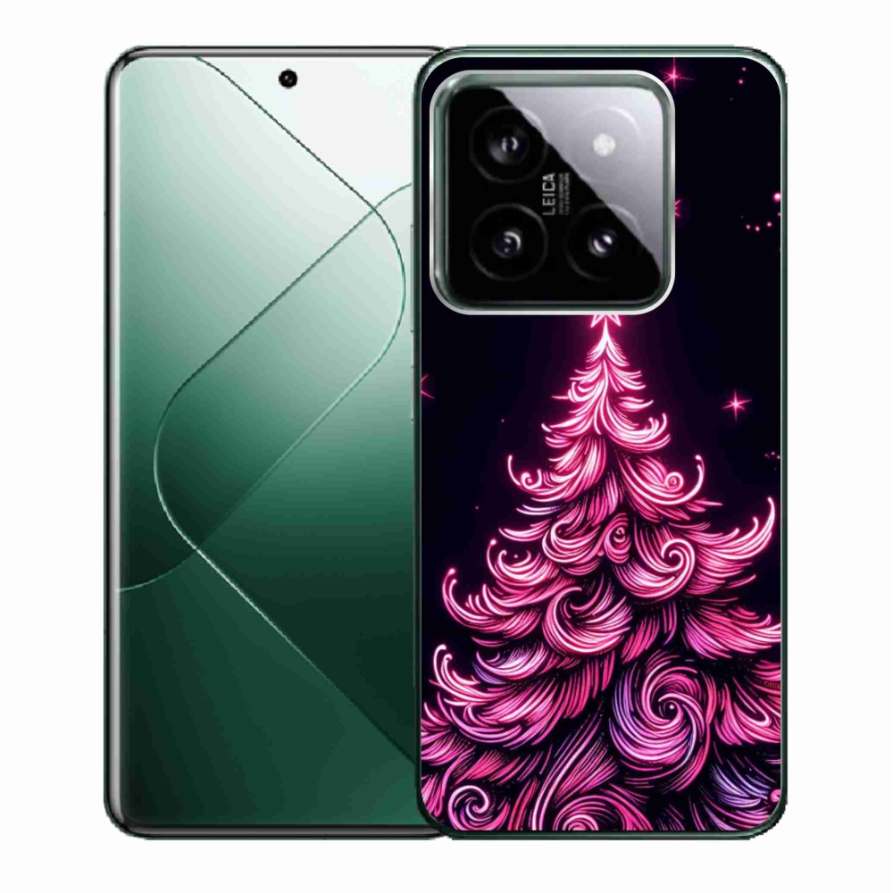 Gél borítás mmCase a Xiaomi 14 - neon karácsonyfa 2
