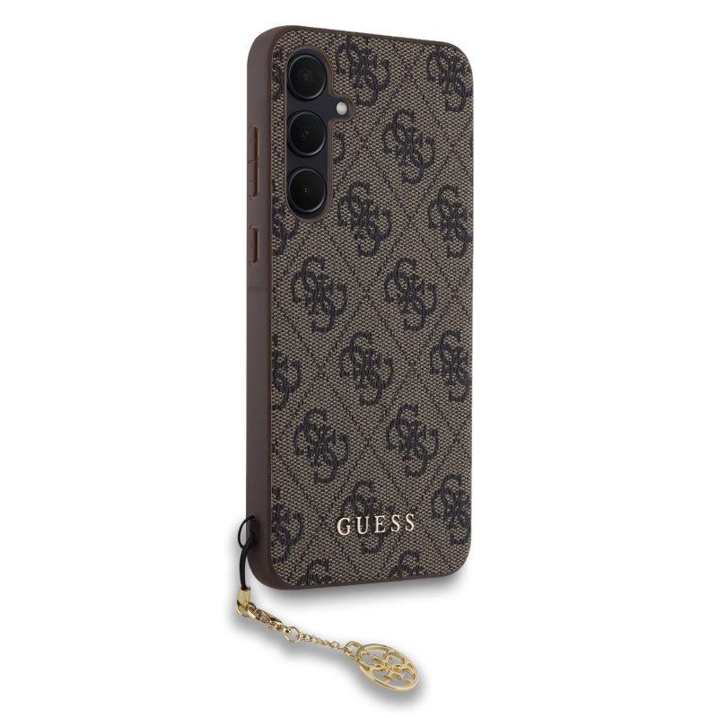 Guess 4G Charm hátlap Samsung Galaxy A35 5G barna színű hátlap Samsung Galaxy A35 5G számára